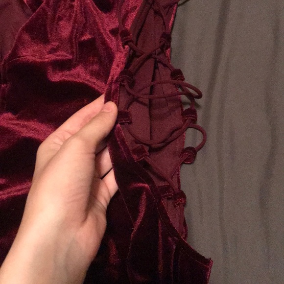 Velvet mini dress - Picture 2 of 3
